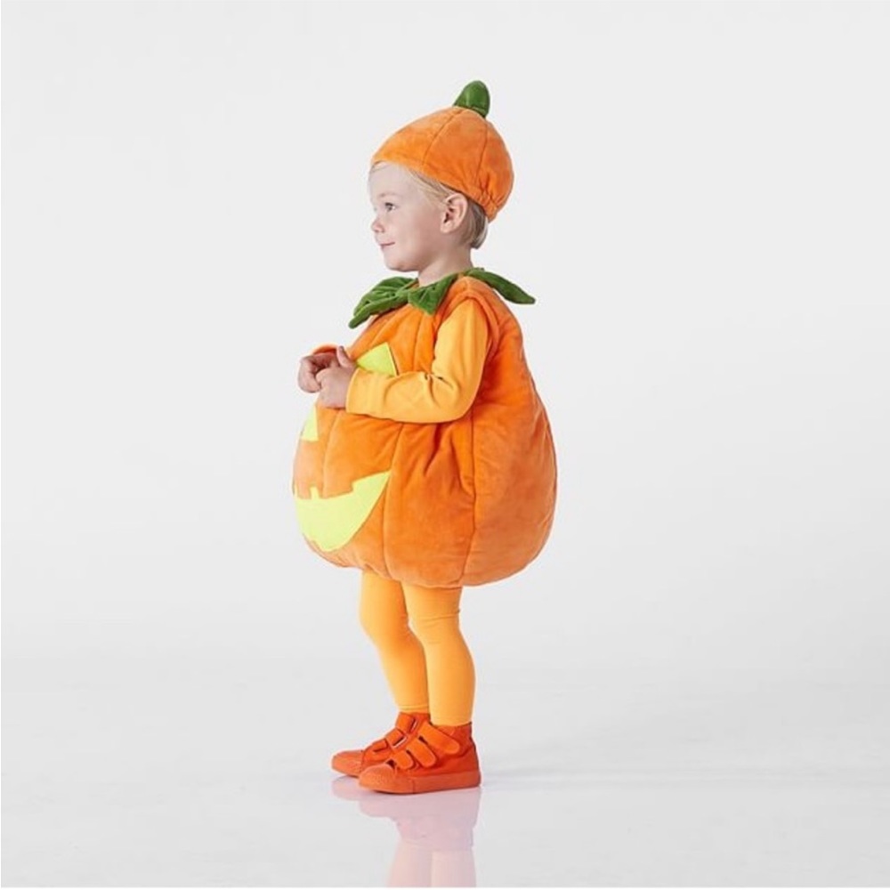 Pottery Barn Kids Pumpkin Halloween Costume 🎃 Bag, Hat and Shoes included!